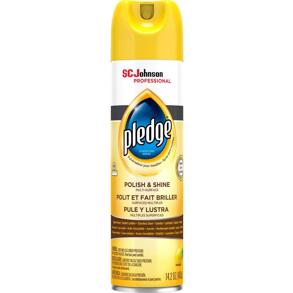 Pledge Lemon Enhancing Polish, Citrus Scent, 14.2 Oz Can MPN:301168