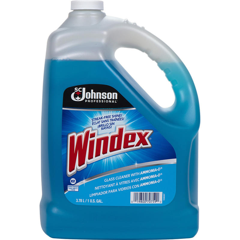 Windex Glass Cleaner With Ammonia-D, 128 Oz Bottle MPN:90940