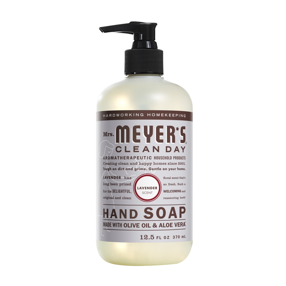 Mrs. Meyers Clean Day Liquid Hand Soap, Lavender Scent, 12.5 Oz Bottle MPN:651311EA