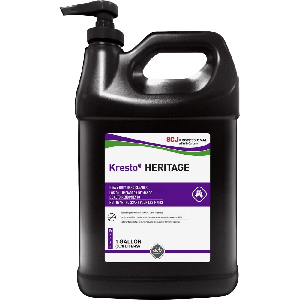 SC Johnson Super Heavy Duty Hand Cleanser, 1 Gallon, Fresh Citrus Scent, Clear MPN:09102