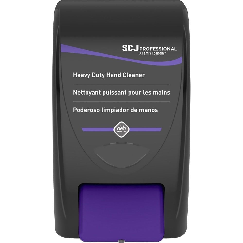 SC Johnson Hand Soap 2000 Manual Dispenser - Manual - 2.11 quart Capacity - Durable, Antimicrobial, Locking Mechanism, Site Window - Black - 1 Each MPN:HVY2LDB