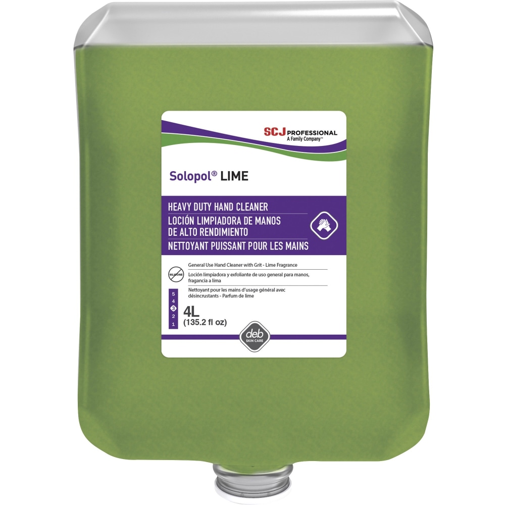 SC Johnson Dispenser Refill Hand Soap Cartridge, 1.1 Gallon, Lime Scent, Green, Carton Of 4 MPN:LIM4LTR