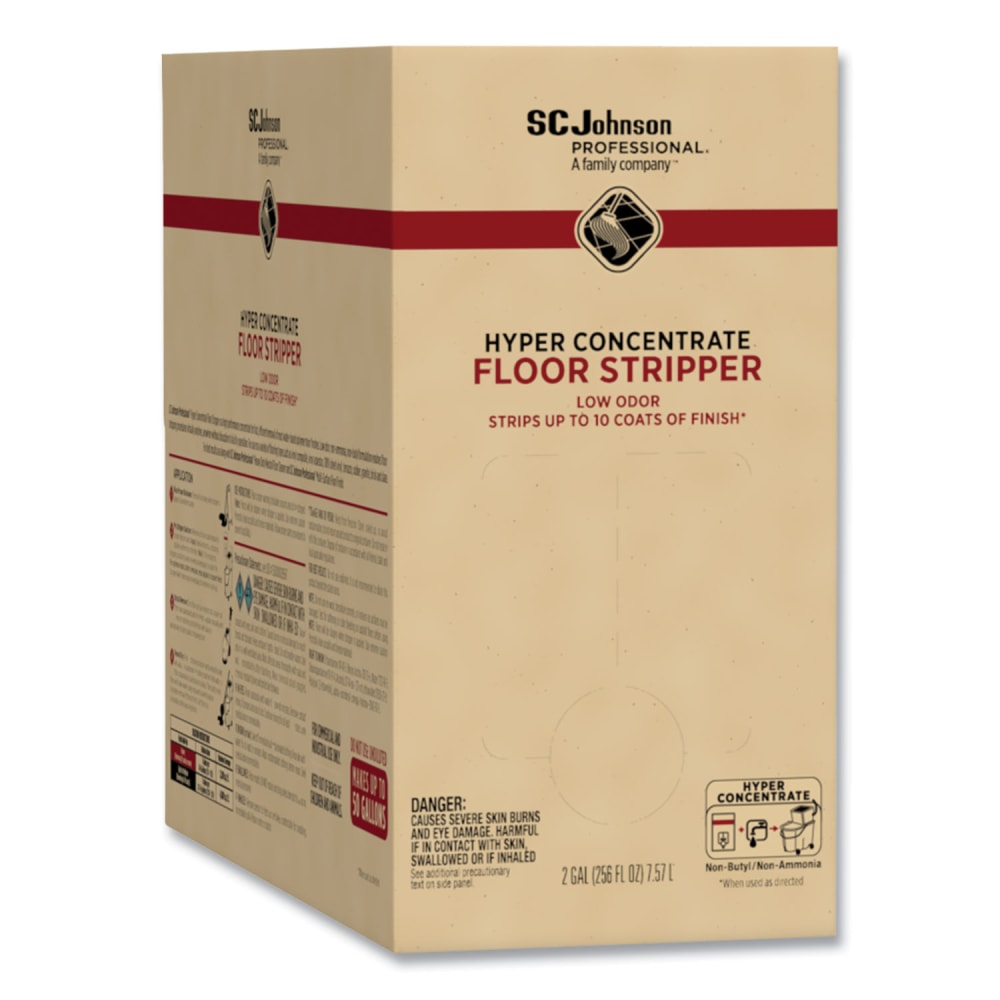 SC Johnson Professional Hyper Concentrate Floor Stripper, Low Odor, 2 gal Bag-in-Box MPN:680076
