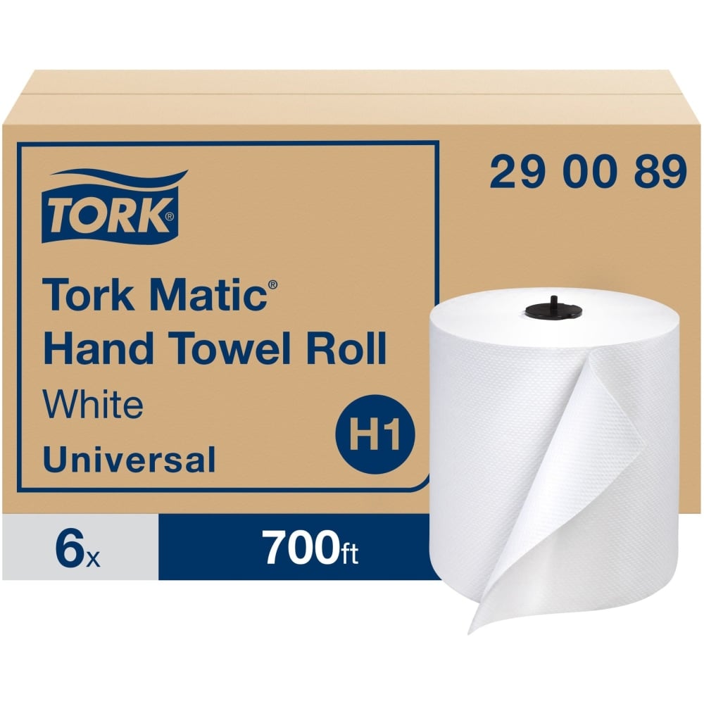 Tork Matic Hand Towel Roll White H1 - Tork Matic Hand Towel Roll, White, Advanced, H1, High Absorbency, High Capacity, - 290089 MPN:290089