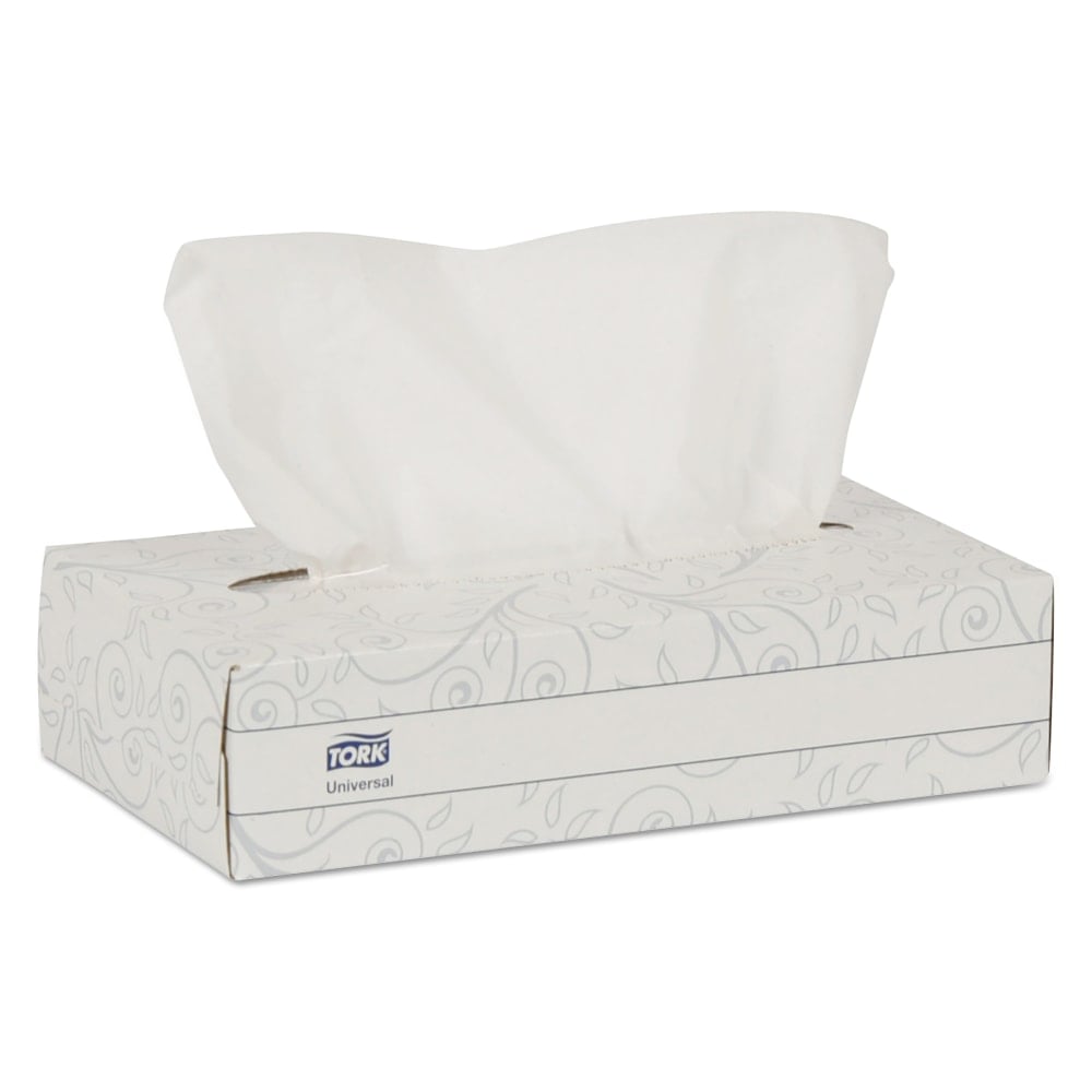 Tork Universal Facial Tissue, 2-Ply, White, 100 Sheets/Box, 30 Boxes/Carton MPN:TF6710A