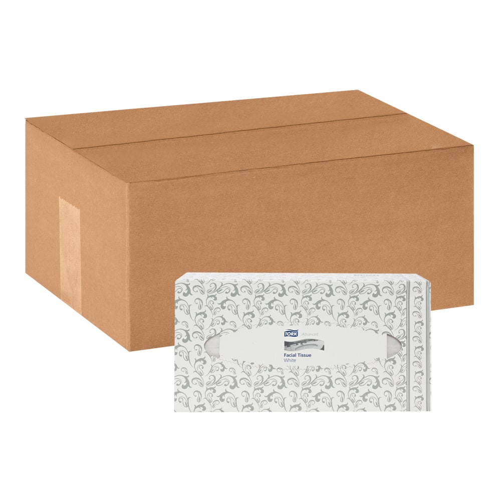 Tork Advanced Extra Soft 2-Ply Facial Tissue, White, 100 Sheets Per Box, Pack Of 30 Boxes (Min Order Qty 2) MPN:TF6810