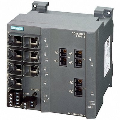 SCALANCE X307-3 managed plus IE switch MPN:6GK53073BL102AA3