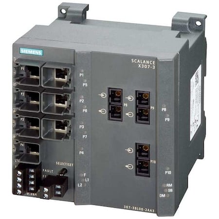 SCALANCE X307-3, managed plus IE switch, MPN:6GK53073BL102AA3