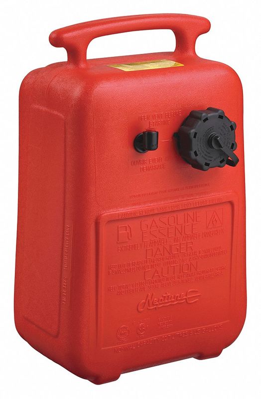 Portable Fuel Tank Red 6 gal Plastic MPN:08592