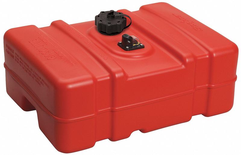 Portable Fuel Tank Red 12 gal Plastic MPN:08669