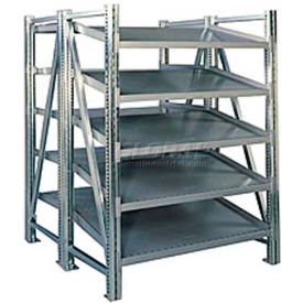 Steel Pick Shelving 5 Level Double Tilt/Straight 78