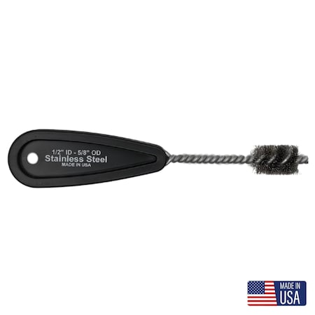 Standard refrigeration copper fitting brush, 1-1/4 in L Brush, Plastic MPN:00827