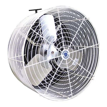 Standard Duty Industrial Fan, Wall Mount, 20 in Blade Dia, 115/230V, 5, 470 cfm, Non-Oscillating MPN:GVK20