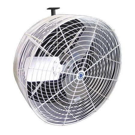 Standard Duty Industrial Fan, Wall Mount, 24 in Blade Dia, 115/230V, 7, 860 cfm, Non-Oscillating MPN:GVK24