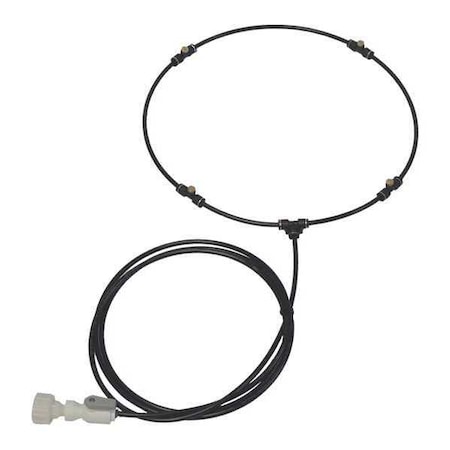Misting Ring Kit, 15 in Blade Dia, Polyethylene, Black MPN:MKLP20SO-4B
