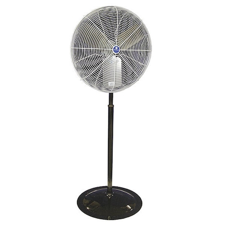 Pedestal Fan, 30 in Blade Dia, 115V, Oscillating MPN:TW30W-PRB