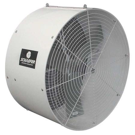 Standard Duty Industrial Fan, Ceiling Mount, 36 in Blade Dia, 230/460V, 11, 690 cfm, Non-Oscillating MPN:VKC36-3