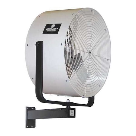 Standard Duty Industrial Fan, Wall Mount, 36 in Blade Dia, 115/230V, 11, 690 cfm, Oscillating MPN:VKWO36