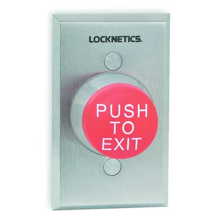 Push to Exit Button, Red, Steel MPN:623RD EX