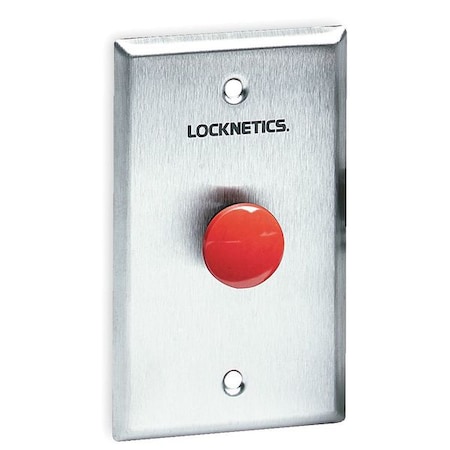 Standard Push Button, Red, Steel MPN:701RD
