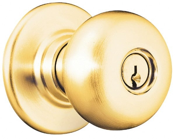 Knob Locksets, Type: Dummy , Door Thickness: 1-3/8-1-7/8 , Material: Steel , Finish/Coating: Polished Brass, Polished Brass  MPN:A170 PLY 605