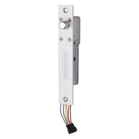 Mortise Bolt Lock, 12/24VDC, Aluminum MPN:PB405