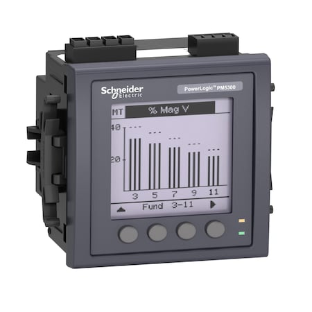 Power meter PowerLogic PM5340, ethernet, up to 31st Harmonic, 256KB 2DI/2DO 35 alarms MPN:METSEPM5340