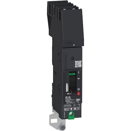 Molded Case Circuit Breaker, POWERPACT B Series, 30A, 1 Pole, 277/480V AC, 25kA at 240V AC, B Curve MPN:BDA140305