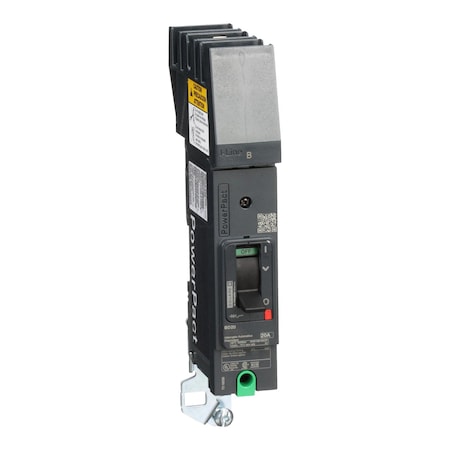 Molded Case Circuit Breaker, POWERPACT B Series, 20A, 1 Pole, 347/600V AC, 25kA at 240V AC, B Curve MPN:BDA160203