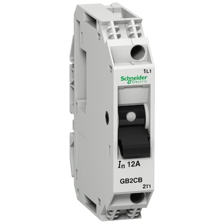 Motor Circuit Breaker, TESYS Series, 5A, 1 Pole, 250/277V AC, 2kA at 240V AC MPN:GB2CB10