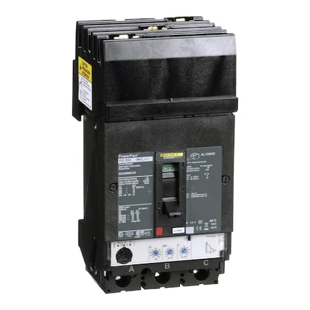 Molded Case Circuit Breaker, POWERPACT H Series, 60A, 3 Pole, 600V AC, 65kA at 240V AC MPN:HGA36060U33X