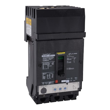 Molded Case Circuit Breaker, POWERPACT H Series, 60A, 3 Pole, 600V AC, 100kA at 240V AC MPN:HJA36060U31X