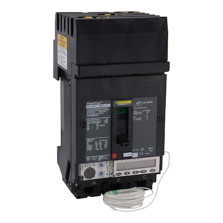 Molded Case Circuit Breaker, POWERPACT H Series, 100A, 3 Pole, 600V AC, 100kA at 240V AC MPN:HJA36100U54X
