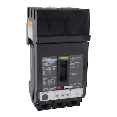 Molded Case Circuit Breaker, POWERPACT H Series, 60A, 3 Pole, 600V AC, 125kA at 240V AC MPN:HLA36060U33X