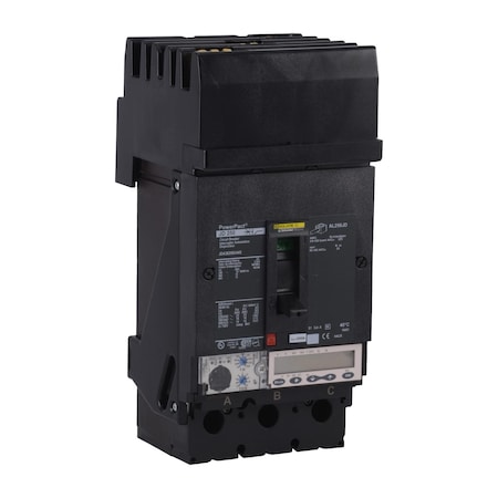 Molded Case Circuit Breaker, POWERPACT J Series, 250A, 3 Pole, 600V AC, 25kA at 240V AC MPN:JDA36250U44X