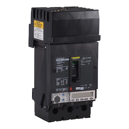 Molded Case Circuit Breaker, POWERPACT J Series, 250A, 3 Pole, 600V AC, 65kA at 240V AC MPN:JGA36250U44X