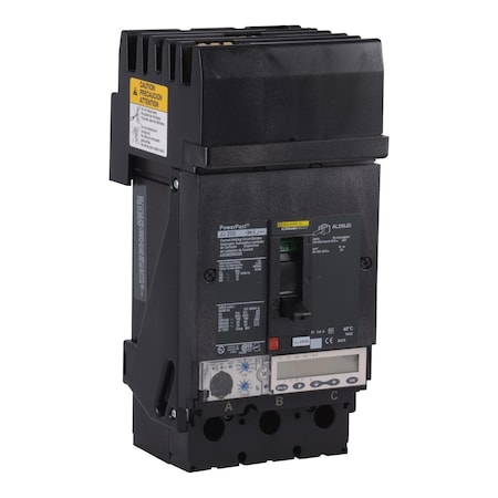 Molded Case Circuit Breaker, POWERPACT J Series, 250A, 3 Pole, 600V AC, 100kA at 240V AC MPN:JJA36250U43X