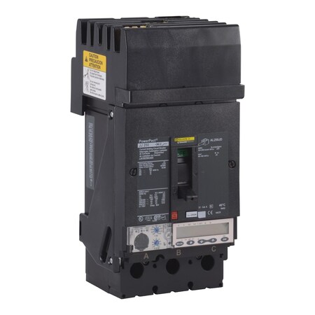 Molded Case Circuit Breaker, POWERPACT J Series, 250A, 3 Pole, 600V AC, 100kA at 240V AC MPN:JJA36250U44X