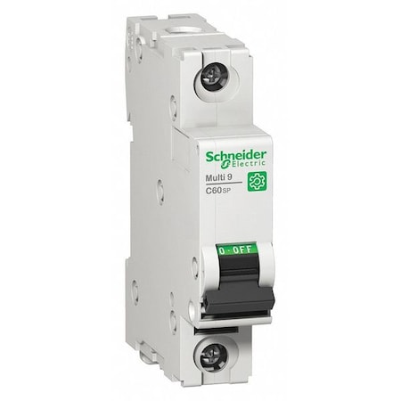 Miniature Circuit Breaker, C60SP Series, 0.5A, 1 Pole, 240/415V AC, 14kA at 120/240V AC, B Curve MPN:M9F21170