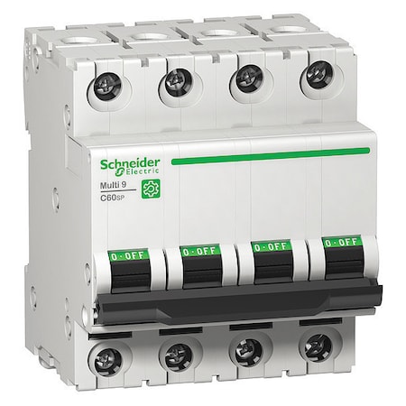 Miniature Circuit Breaker, C60SP Series, 32A, 4 Pole, 240/415/440V AC, 14kA at 240V AC, C Curve MPN:M9F22432