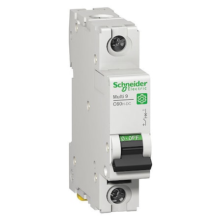Miniature Circuit Breaker, C60H-DC Series, 2A, 1 Pole, Not Rated, 5kA at 250V DC, C Curve MPN:M9U21102