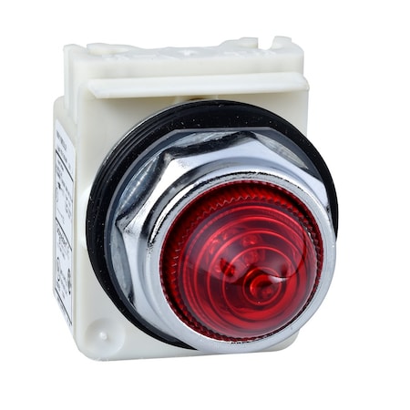 Pilot light, Harmony 9001K, metal, polycarbonate, domed, red, 30mm, 380-480V MPN:9001KP5R9