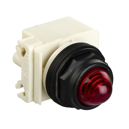 Pilot light, Harmony 9001SK, plastic, polycarbonate, domed, red, 30mm, 220-240V MPN:9001SKP7R9
