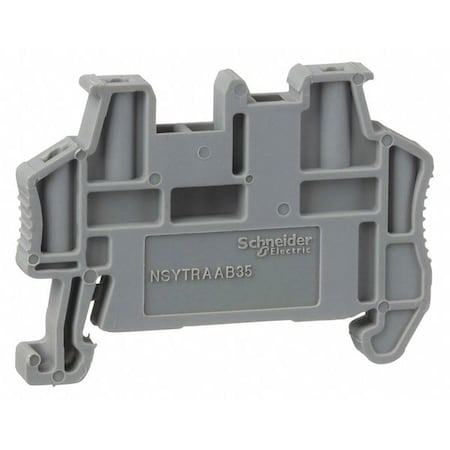 End Clamp, Gray, Plastic, 0.16 in D MPN:NSYTRAAB35