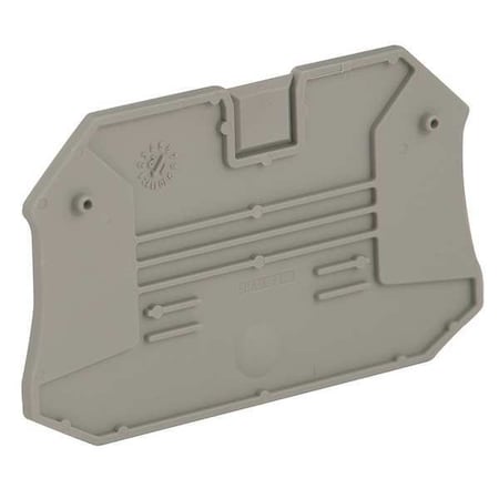 End Barrier, Gray, Plastic, 0.12 in D MPN:NSYTRAC24