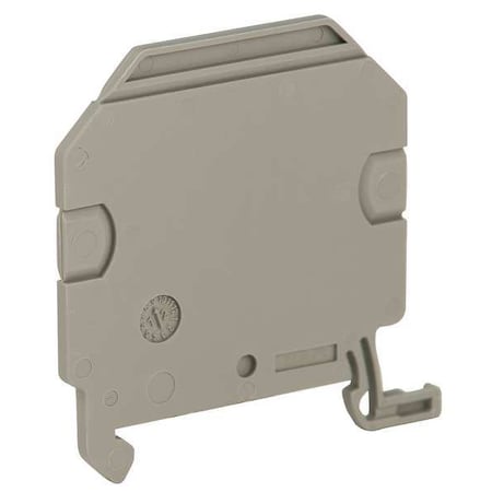 End Barrier, Gray, Plastic, 0.2 in D MPN:NSYTRAP22