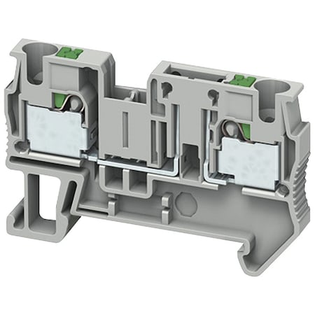 Terminal Block, Pass-Through, 1 Pole, 20 A, 300 V AC, 12 AWG, Gray MPN:NSYTRP42TB