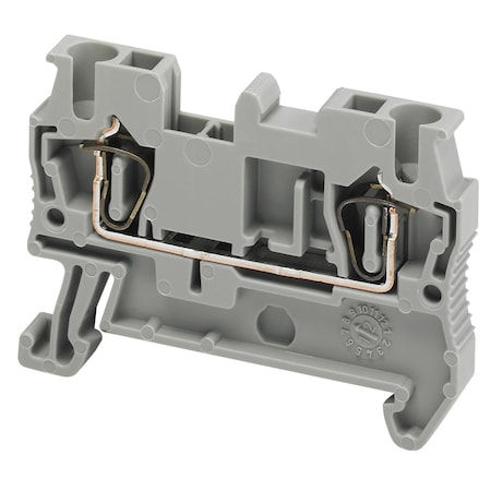 Terminal Block, Pass-Through, 20 A, 600 V AC, Gray MPN:NSYTRR22