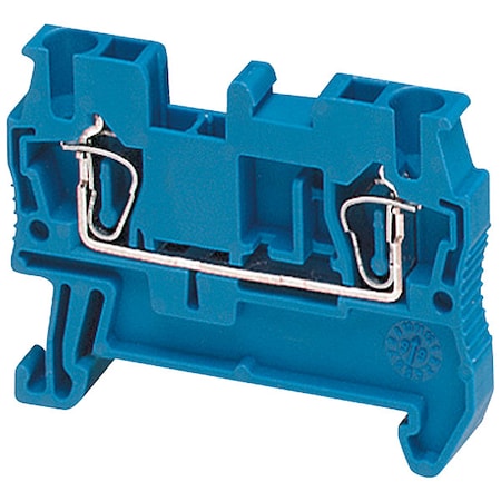 Terminal Block, Pass-Through, 1 Pole, 20 A, 600 V AC, 12 AWG, Blue MPN:NSYTRR22BL