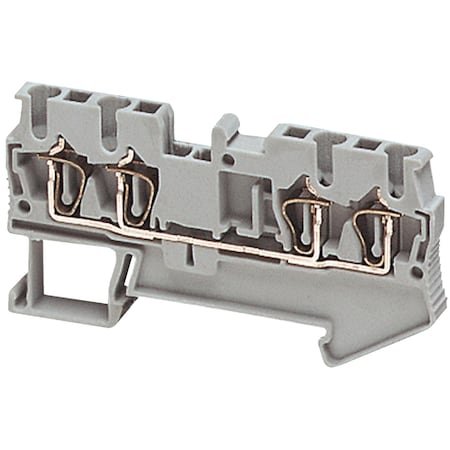 Terminal Block, Pass-Through, 20 A, 600 V AC, Gray MPN:NSYTRR24